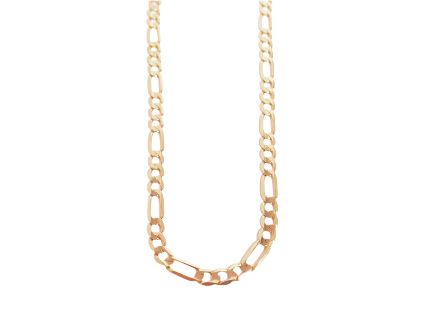 Solid 14k Gold Figaro Chain (5mm)