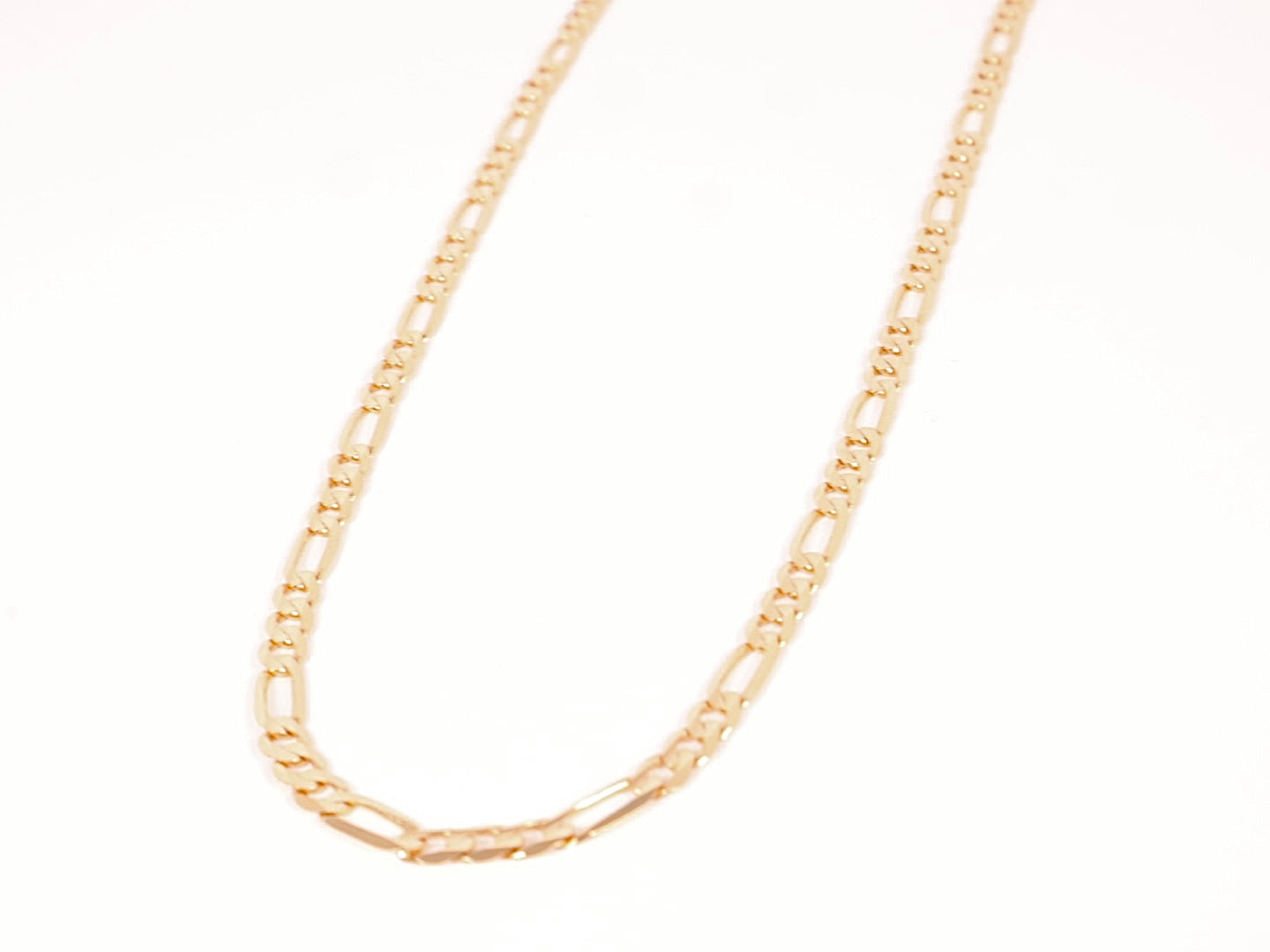 Solid 14k Gold Figaro Chain (4mm)