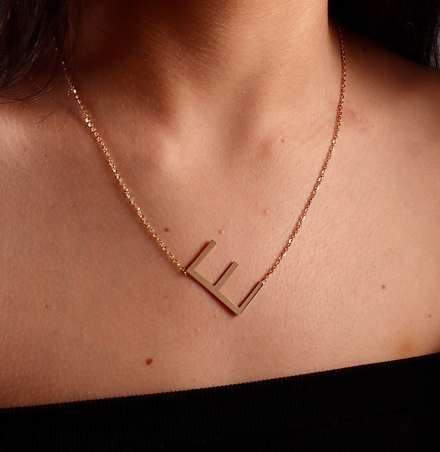 14k Gold Letter Necklaces