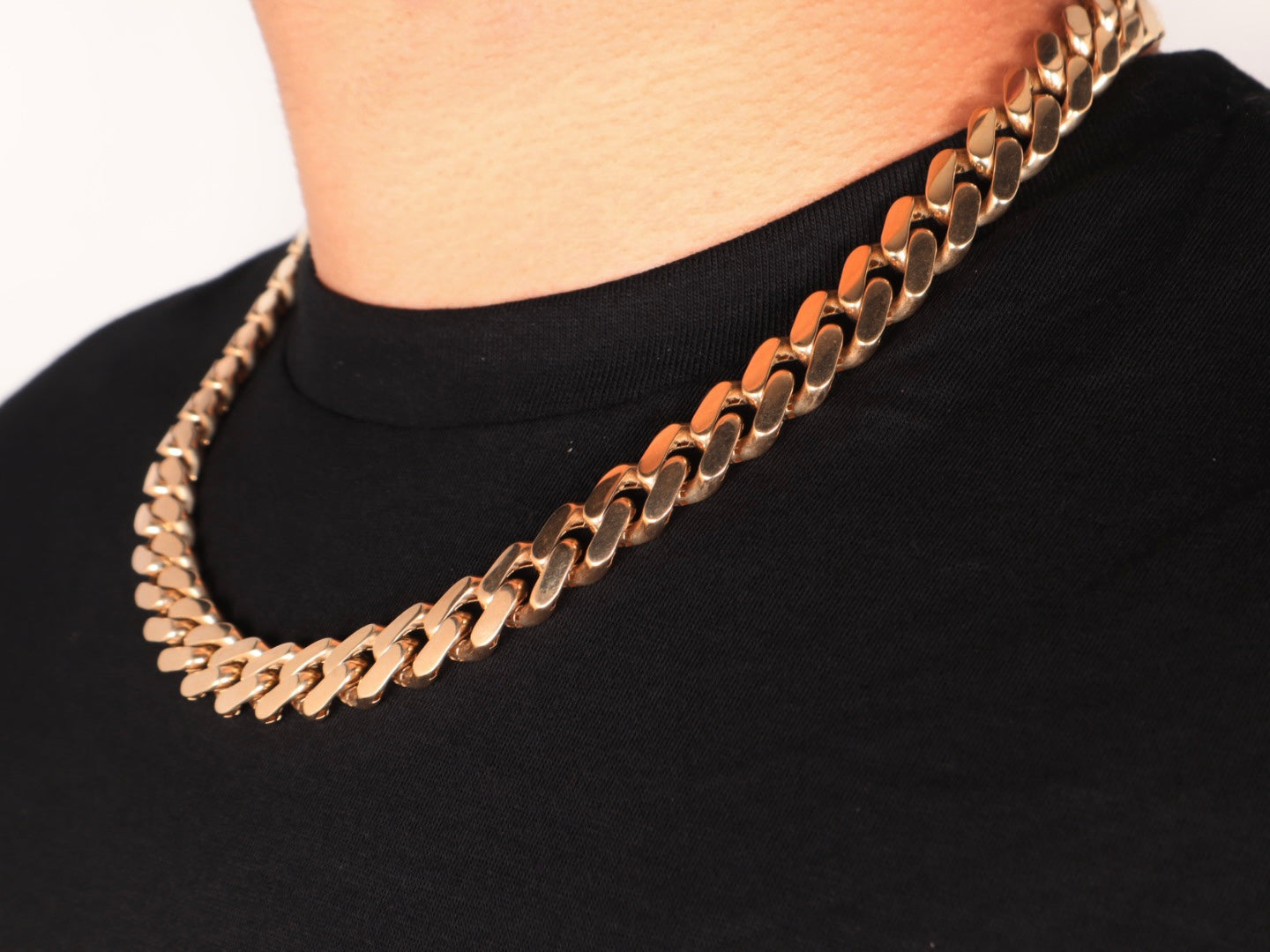 14k Gold Hollow Miami Cuban Chain (13mm)