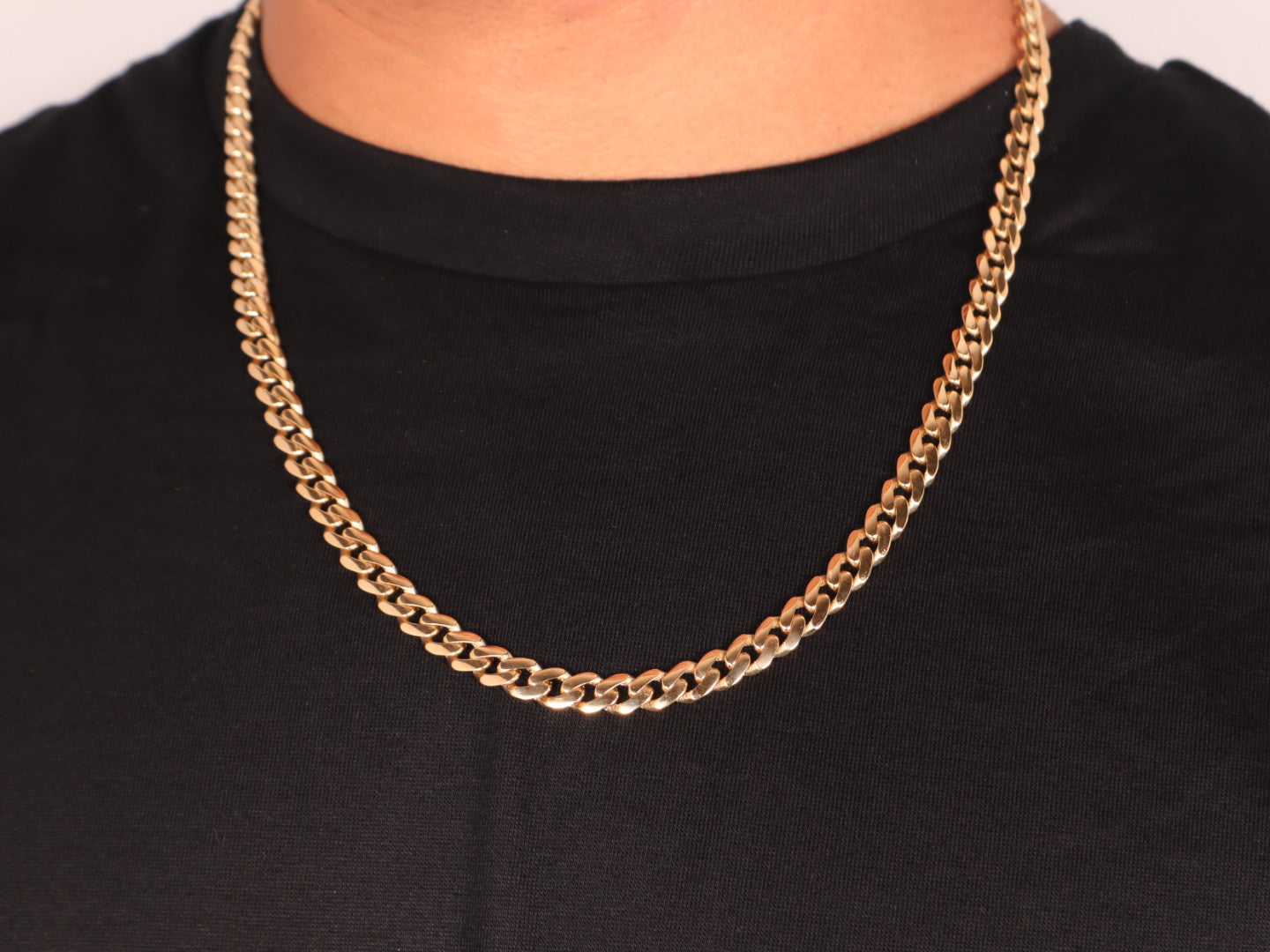 14k Gold Hollow Miami Cuban Chain (7mm)