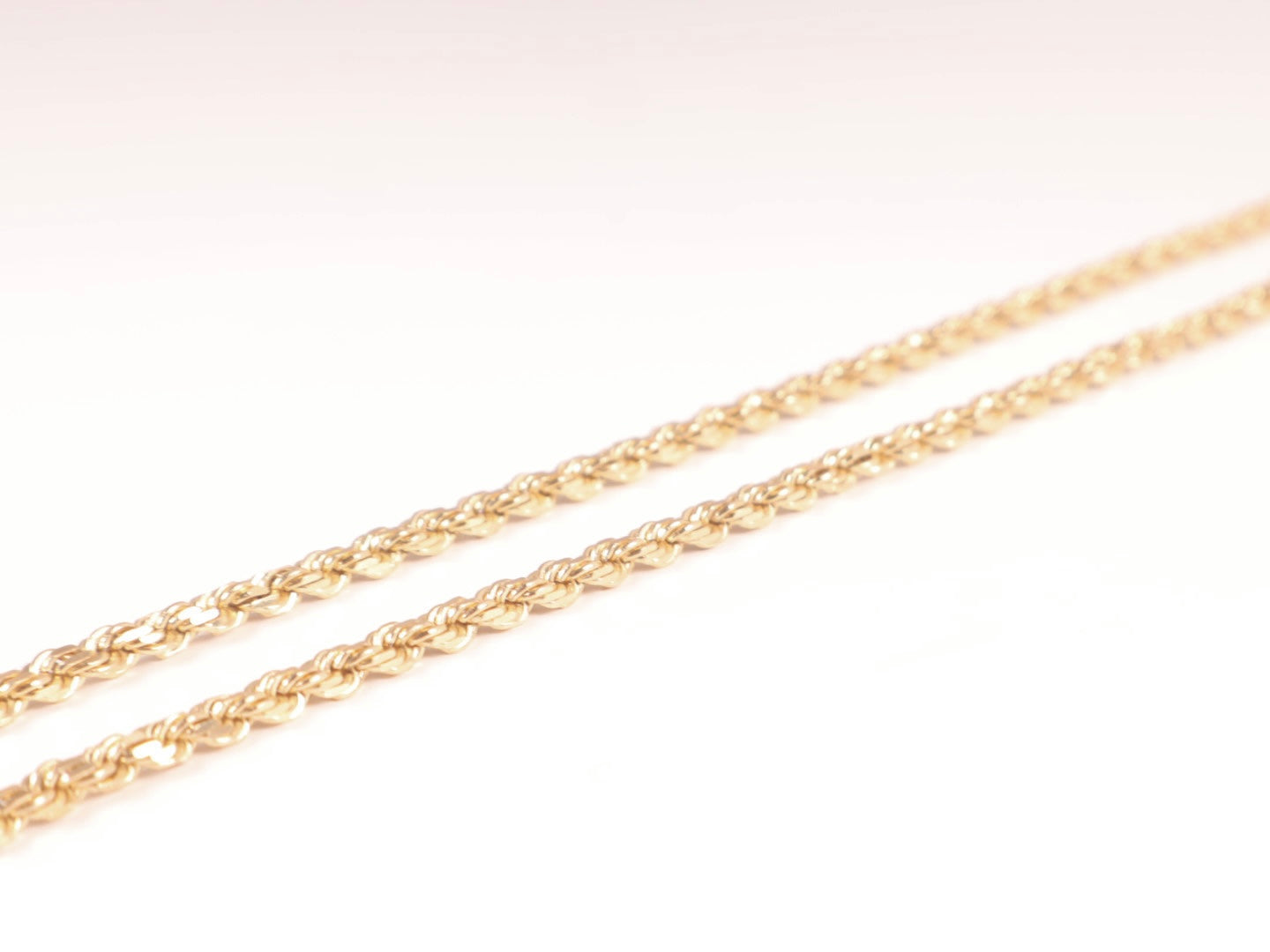 Solid 14k Gold Rope Chain (3mm)