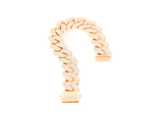 14k Gold Miami Cuban Bracelet (22mm)