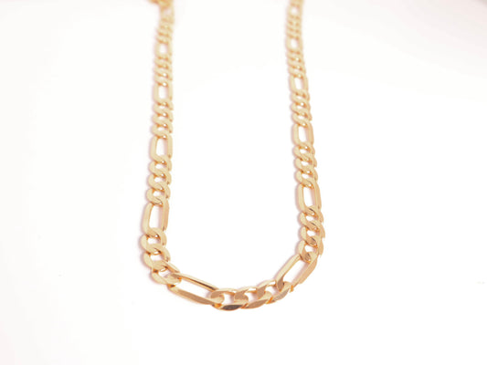 Solid 14k Gold Figaro Chain (5mm)