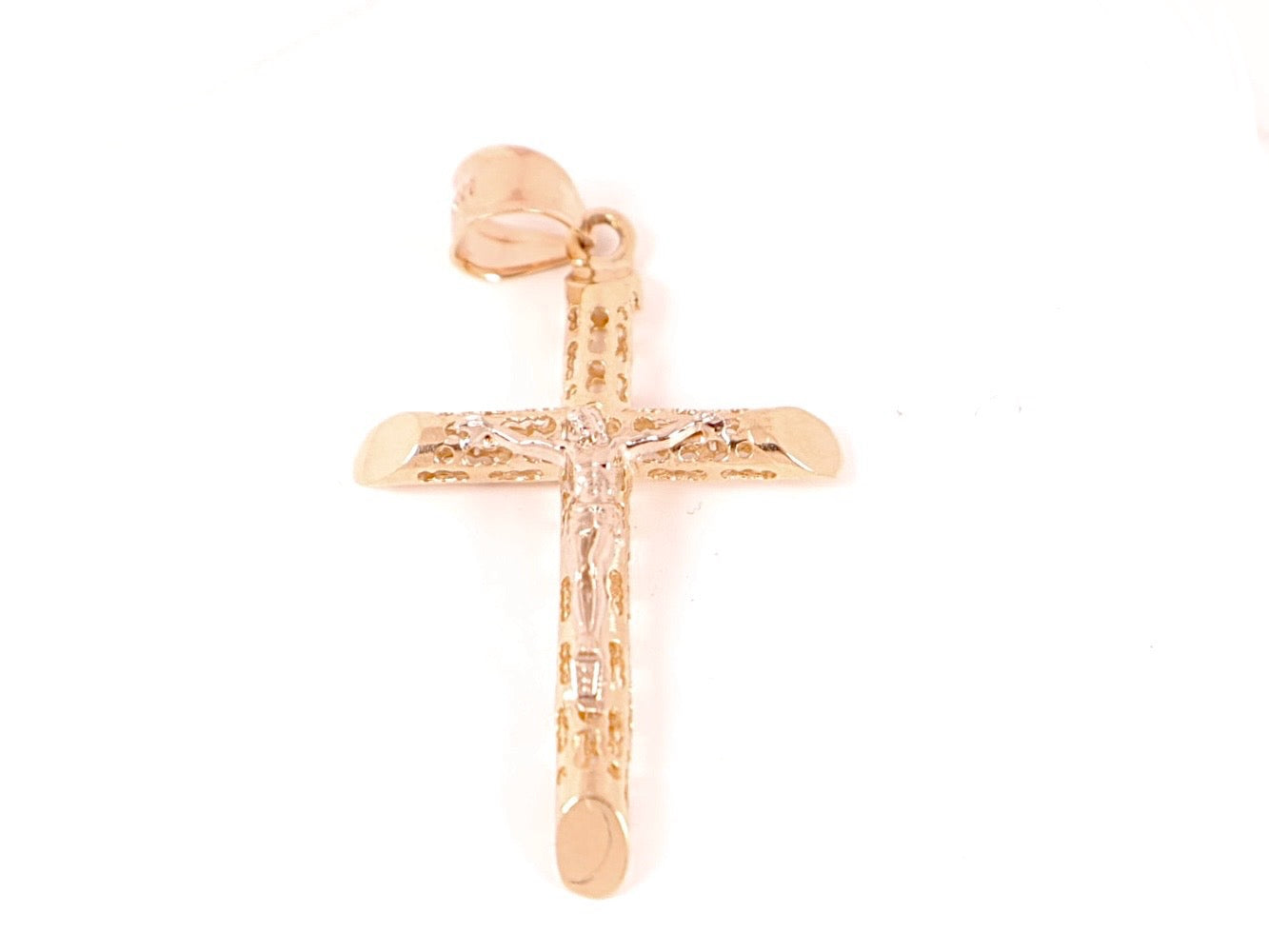 14k Gold Jesus Cross