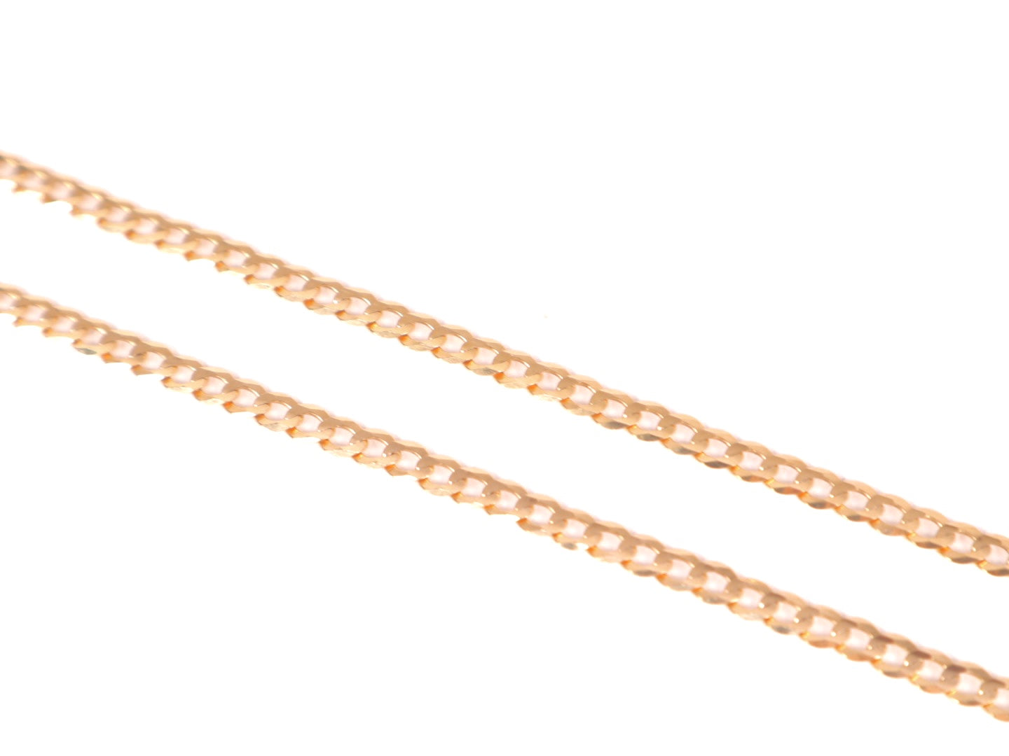 Solid 14k Gold Curb Chain (3mm)