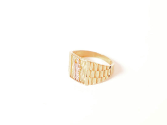 14k Gold St Jude Ring