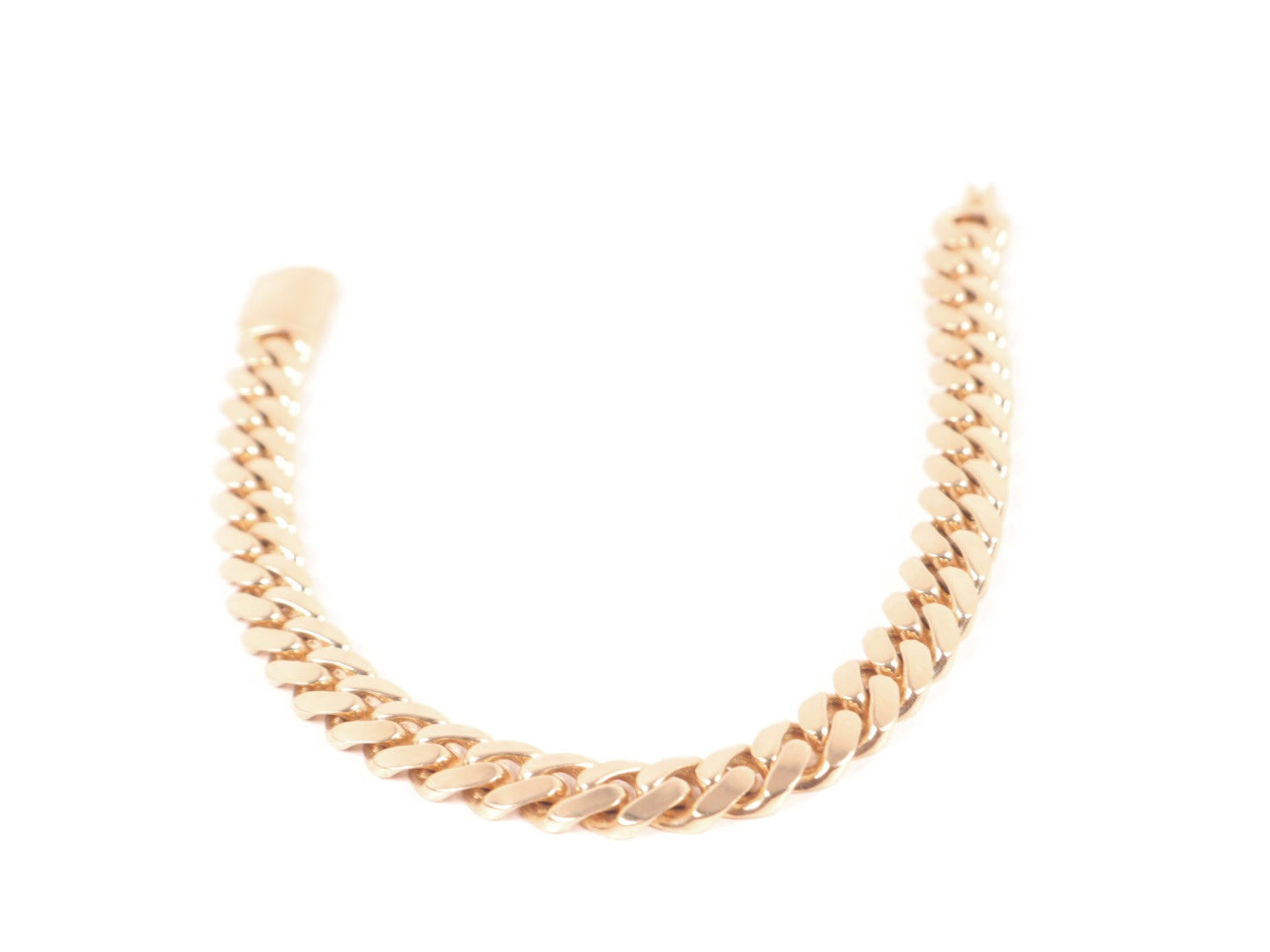 Solid 14k Gold Miami Cuban Bracelet (8mm)