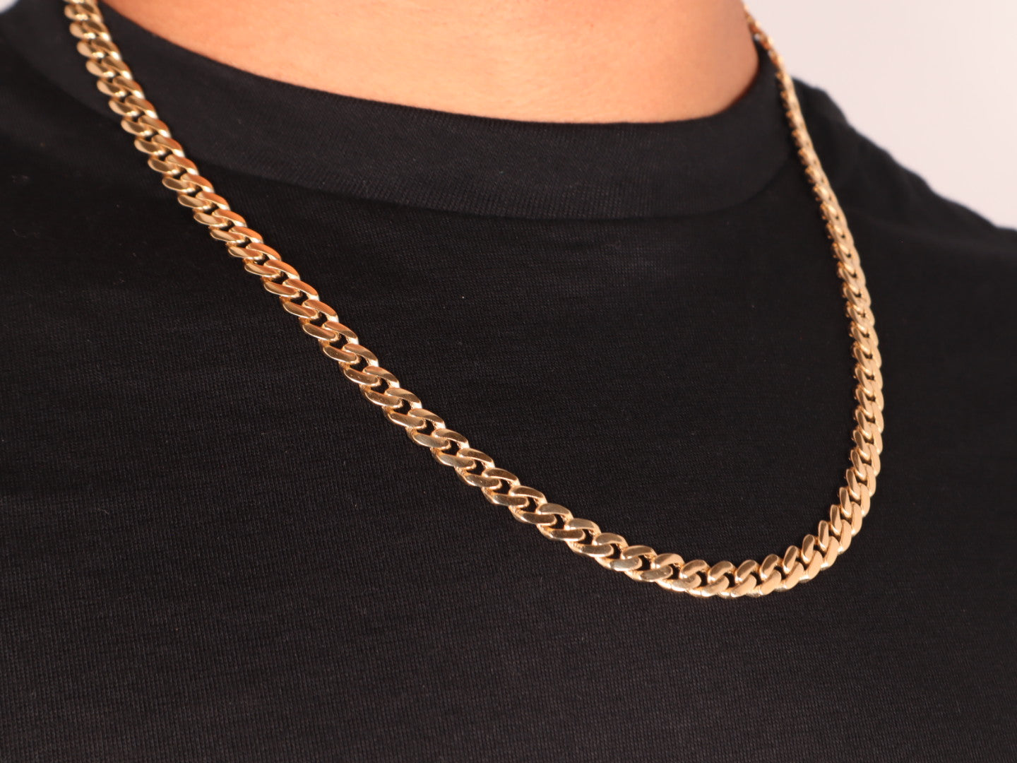 14k Gold Hollow Miami Cuban Chain (7mm)