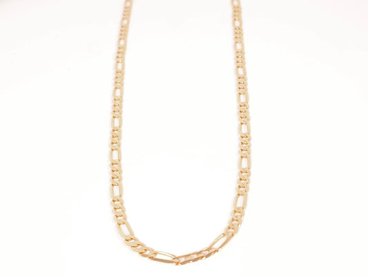 Solid 14k Gold Figaro Chain (4mm)