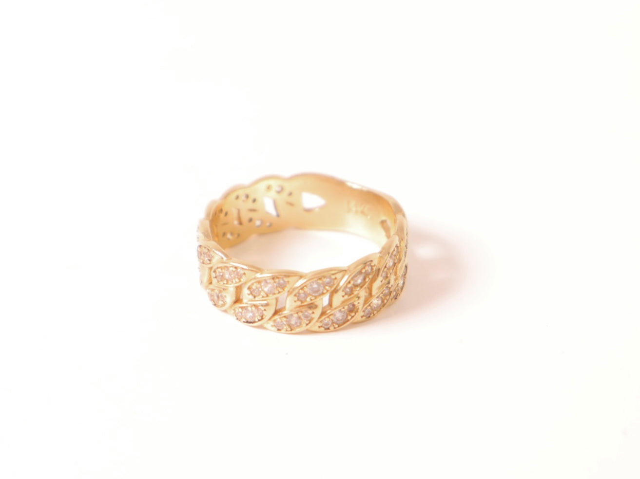 Solid 14k Gold Solid Cuban Ring