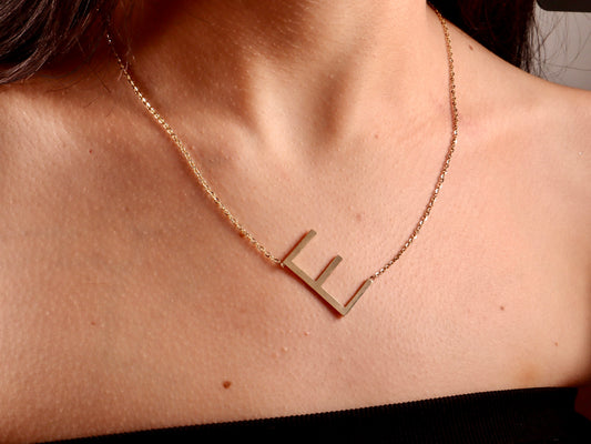 14k Gold Letter Necklaces