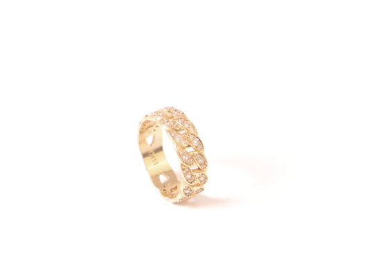 Solid 14k Gold Solid Cuban Ring