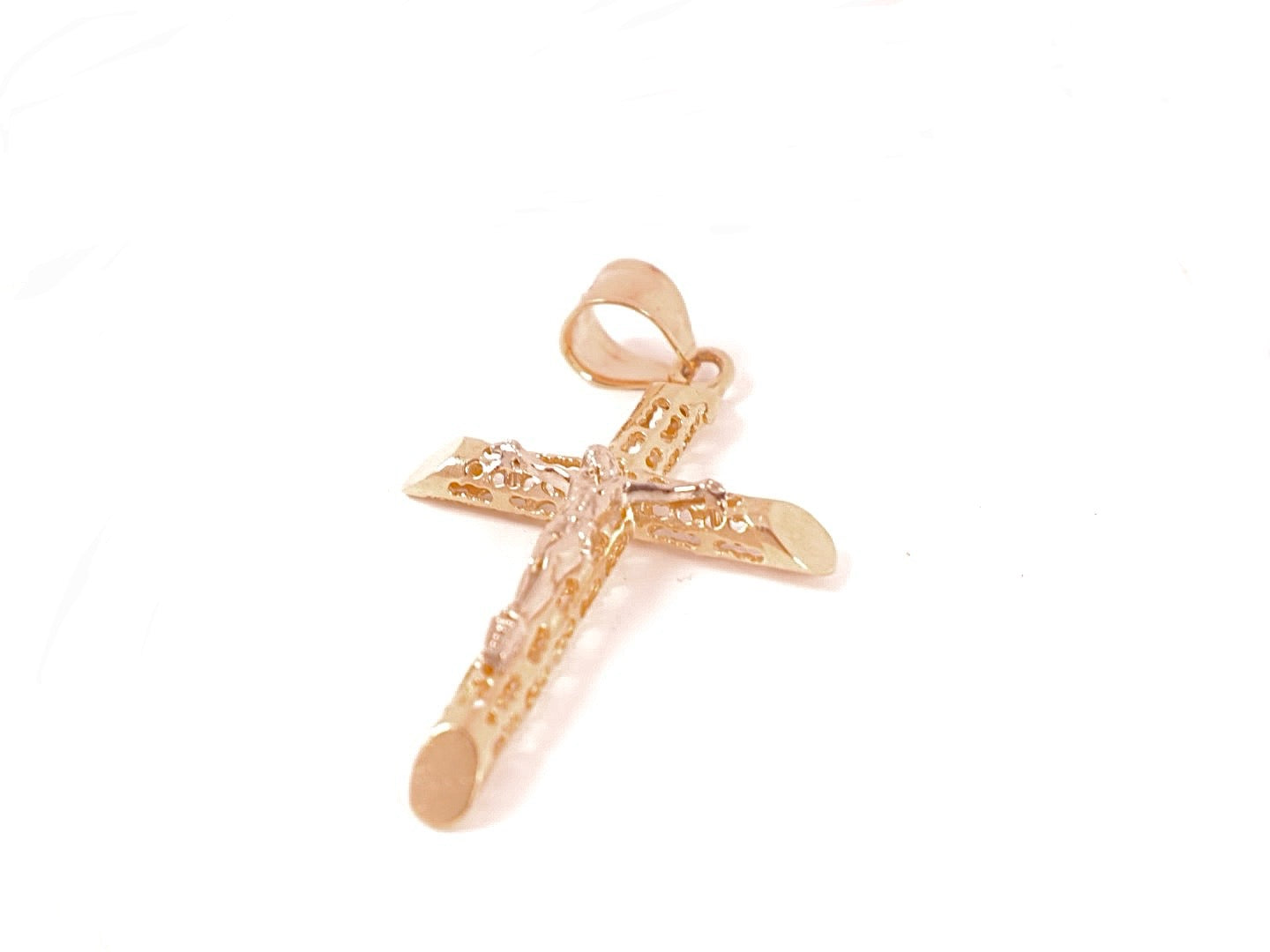 14k Gold Jesus Cross