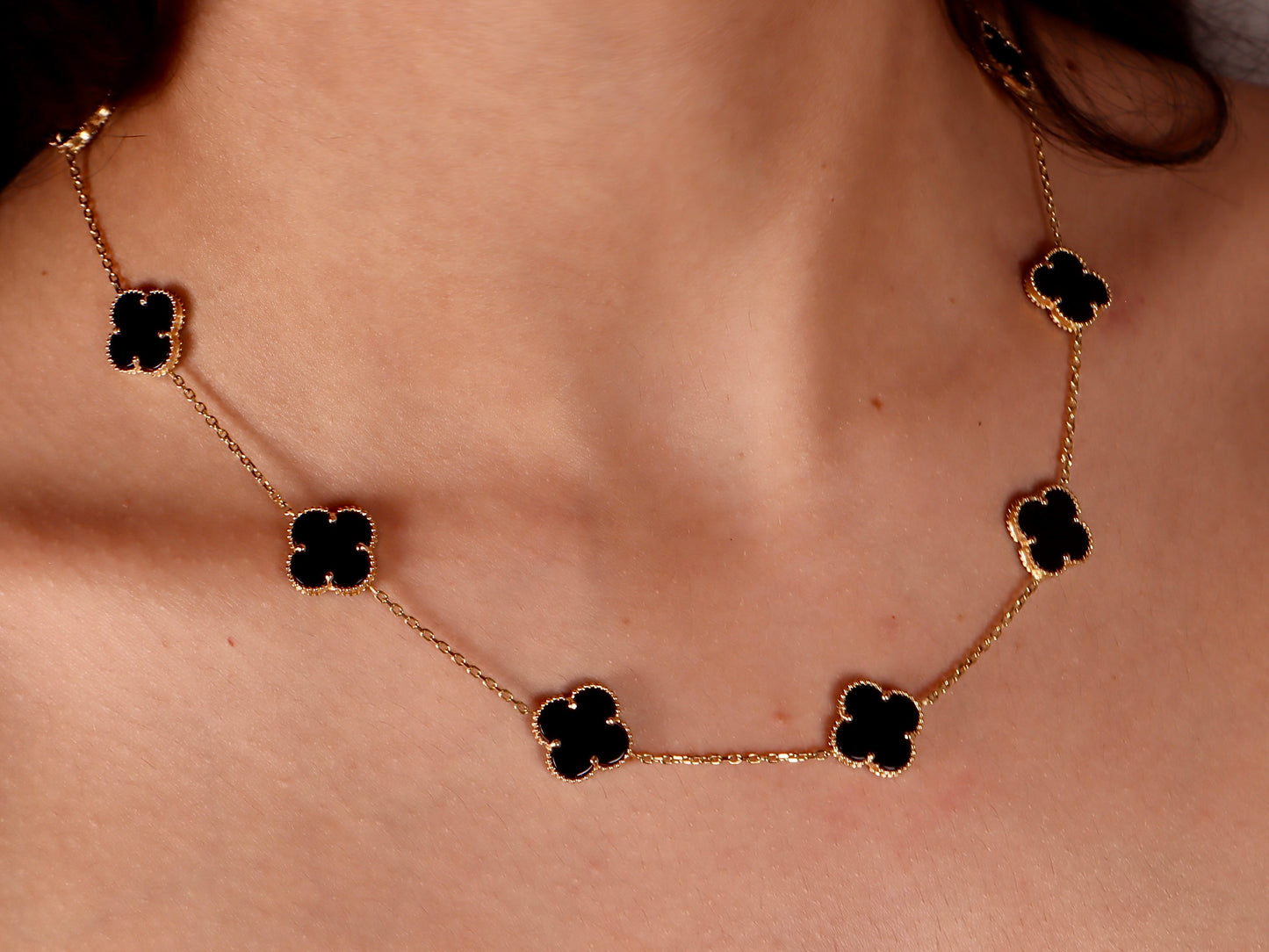 14k Gold 4 Leaf Clover Necklace