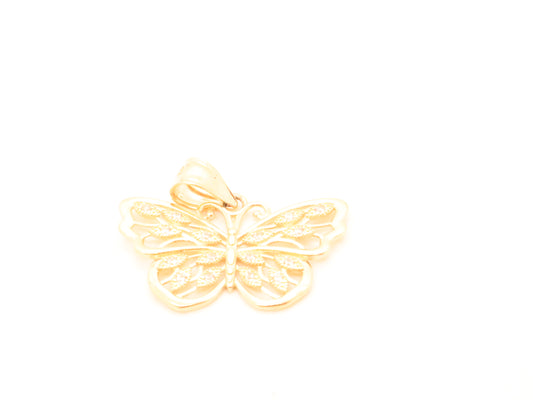 14k Gold Butterfly Pendant