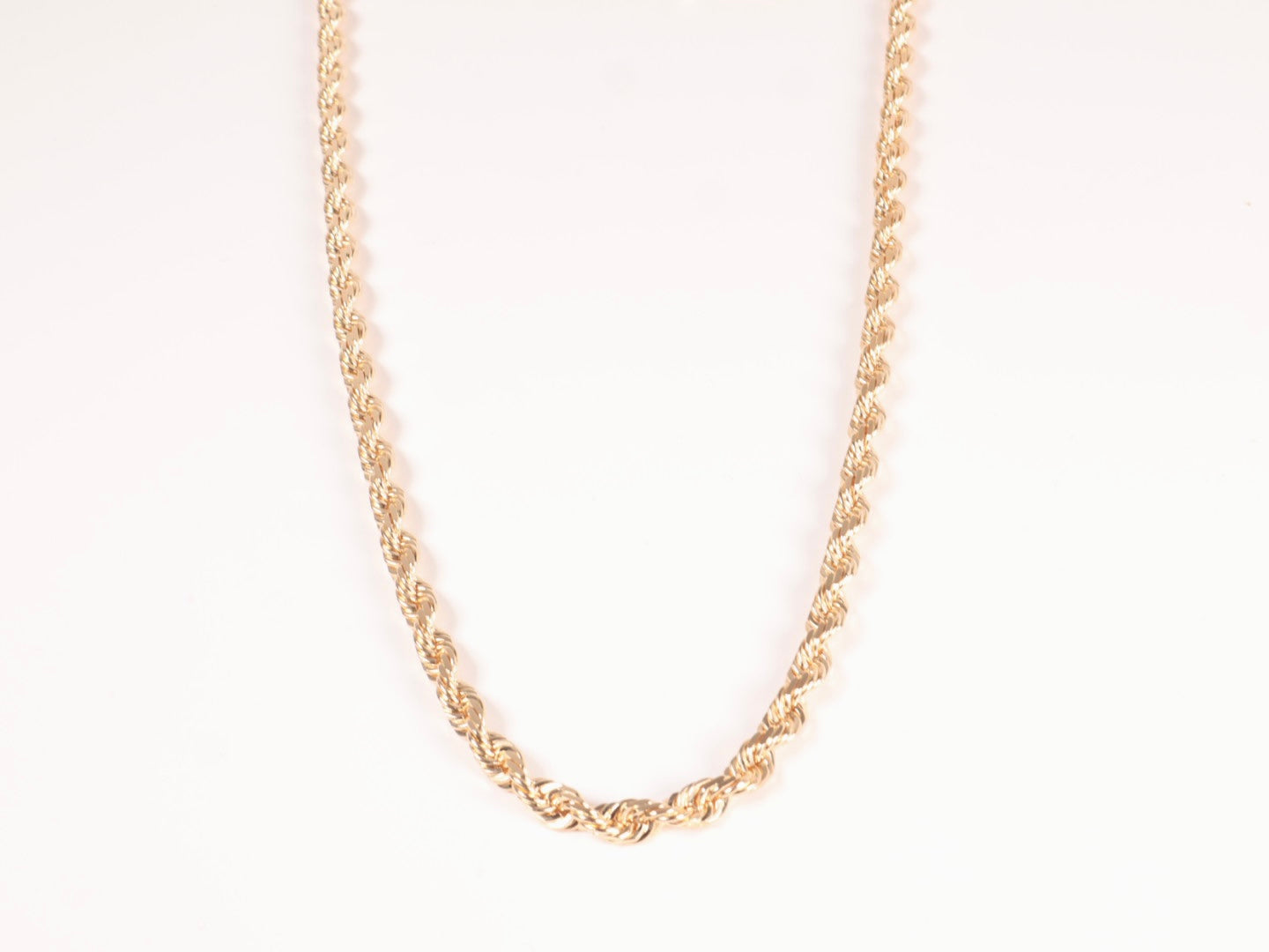 Hollow 14k Gold Rope Chain (6mm)