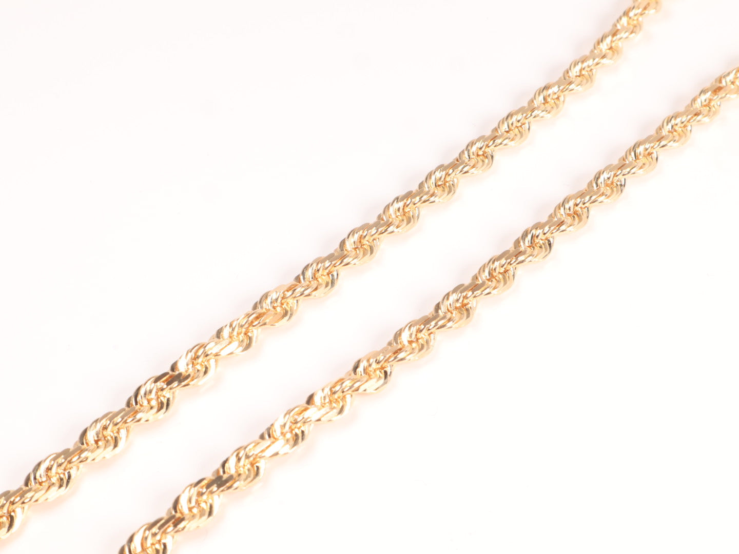 Hollow 14k Gold Rope Chain (6mm)