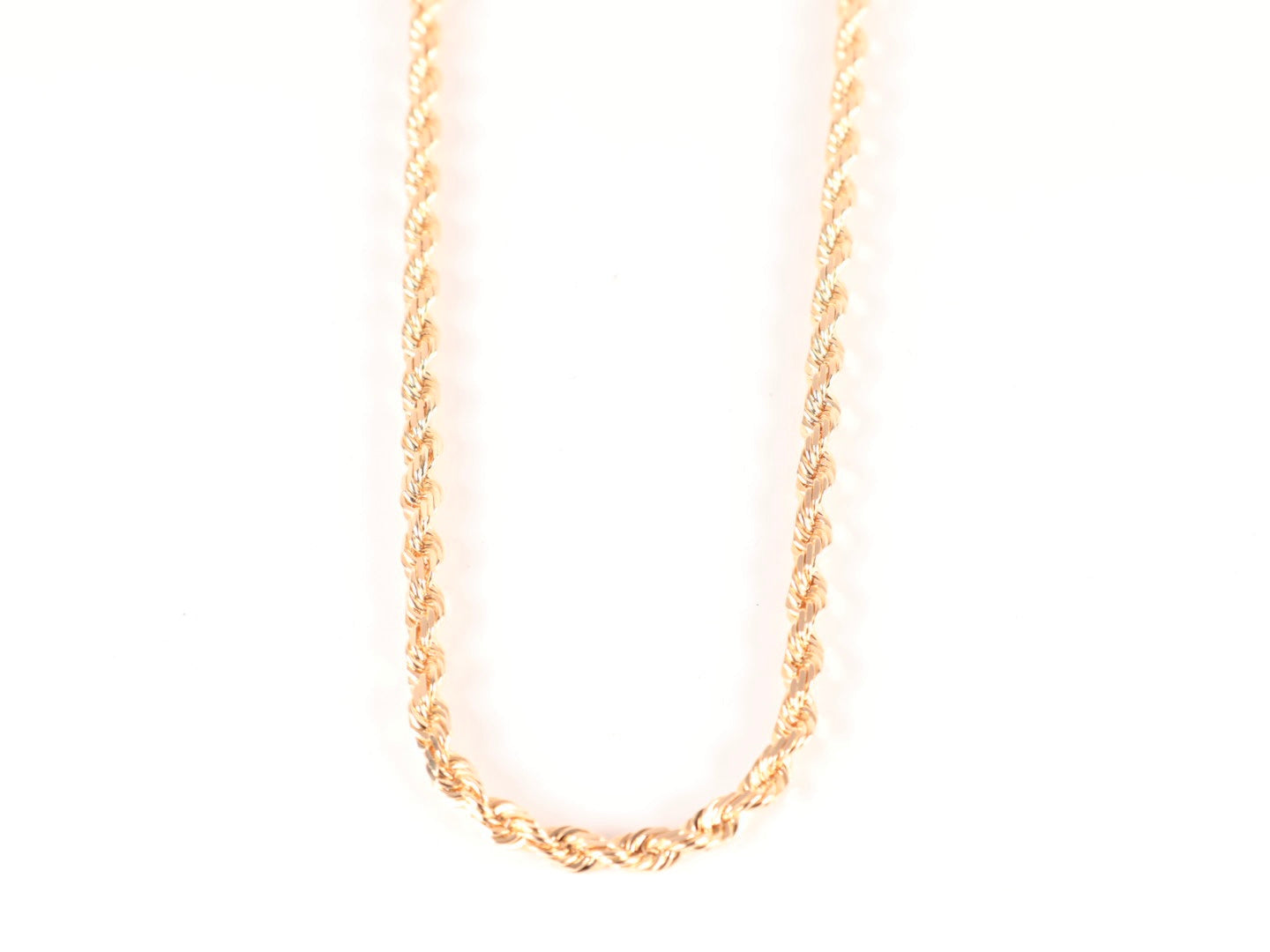 Solid 14k Gold Rope Chain (5mm)