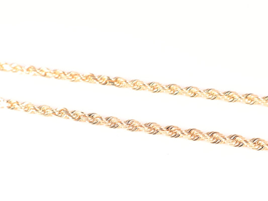 Solid 14k Gold Rope Chain (5mm)