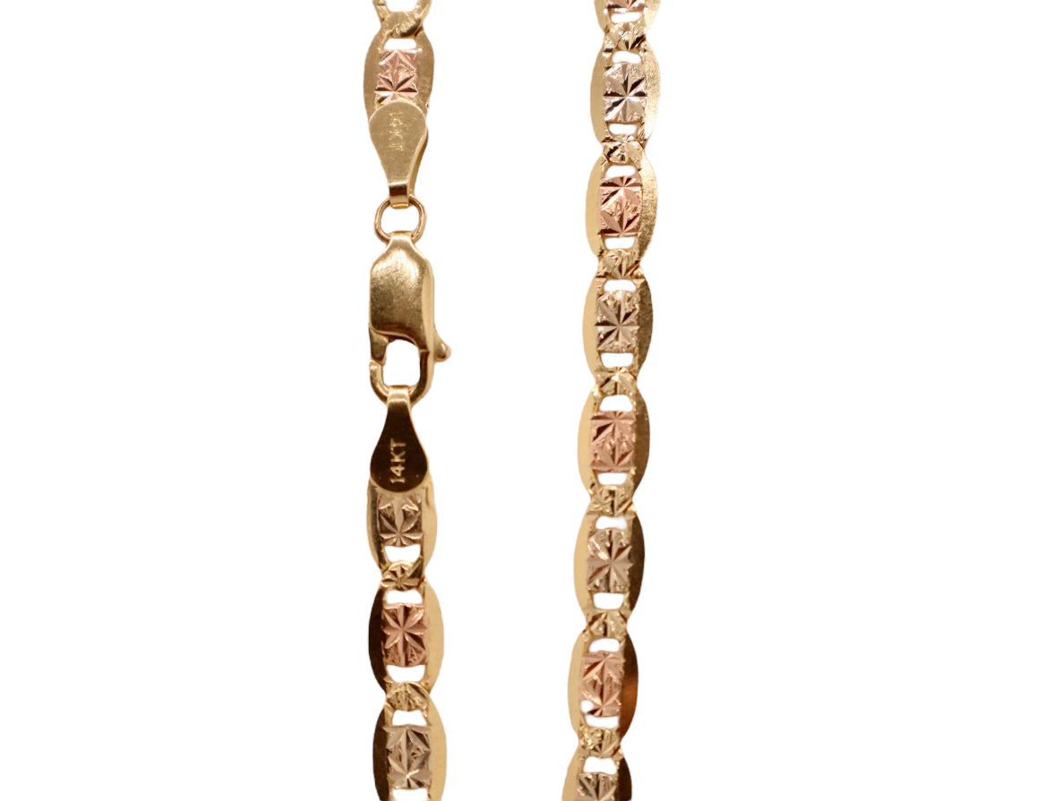 Solid 14k Gold Valentino Chain (6mm)