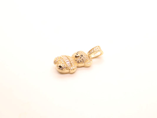 14k Gold Bear Pendant