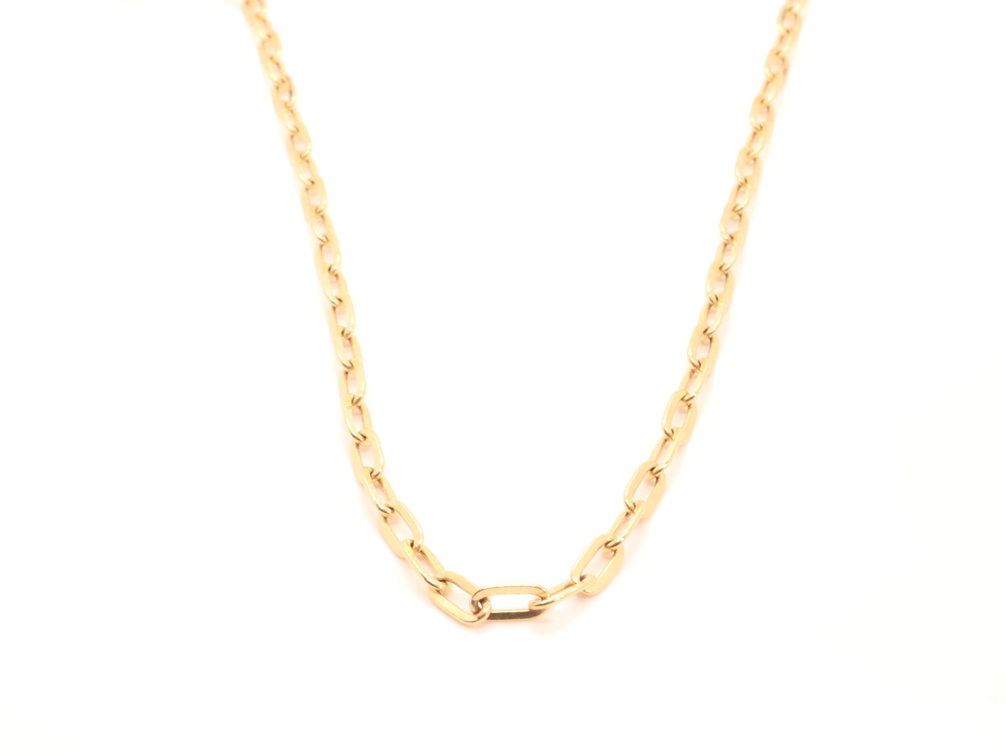 14k Gold Paperclip Chain