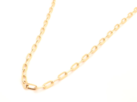 14k Gold Paperclip Chain