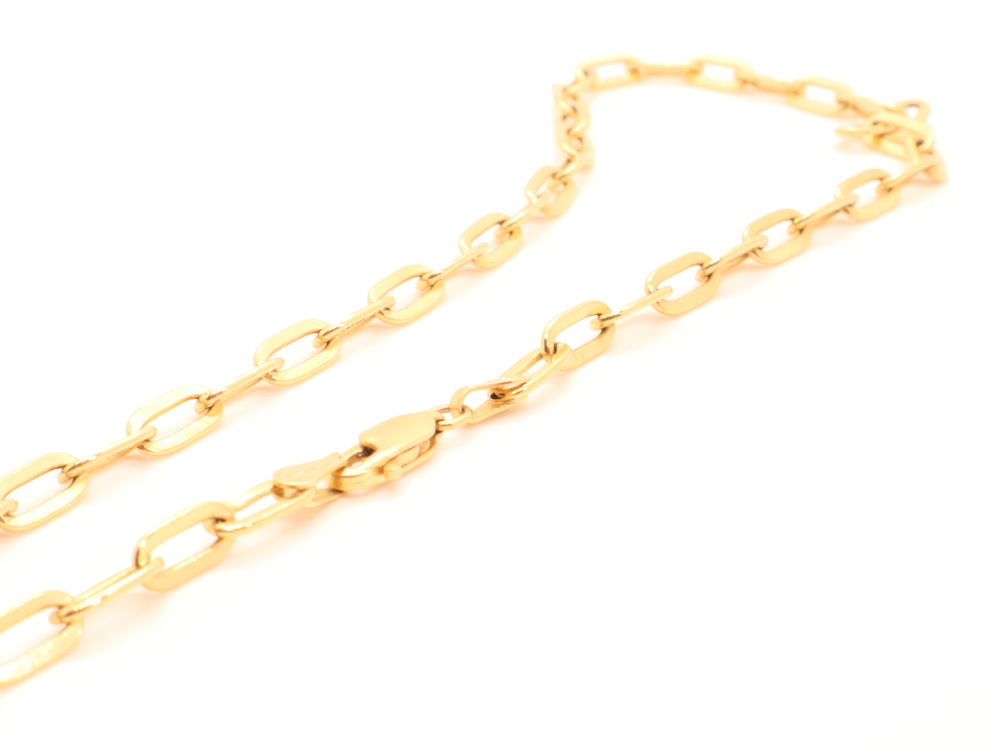 14k Gold Paperclip Chain