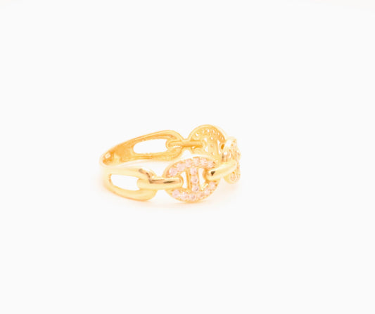 14k Gold Mariner Link Ring