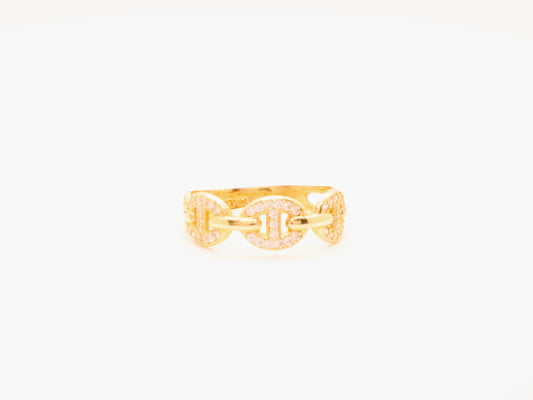 14k Gold Mariner Link Ring