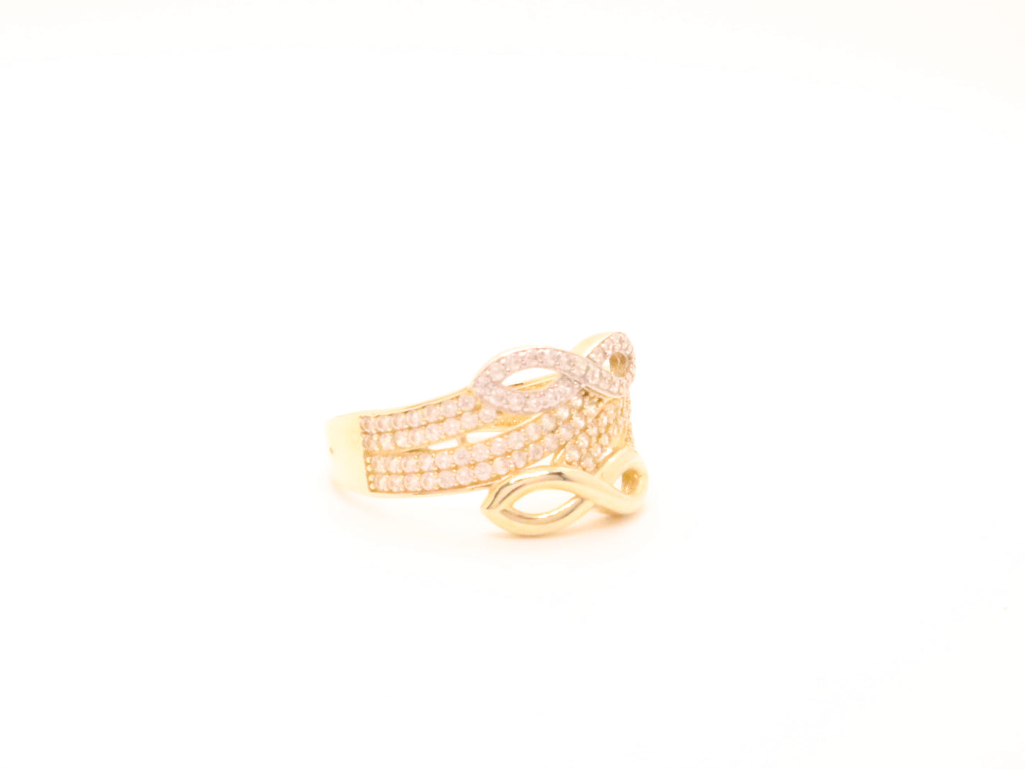 14k Gold Double Infinity Ring