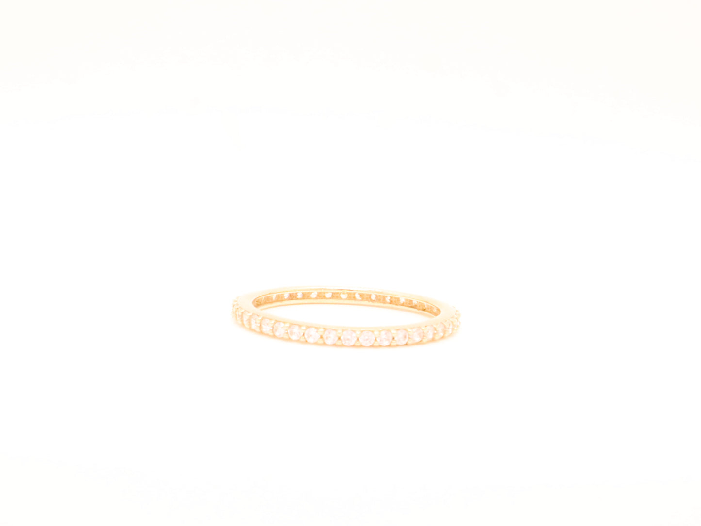 14k Gold Cz Eternity Ring