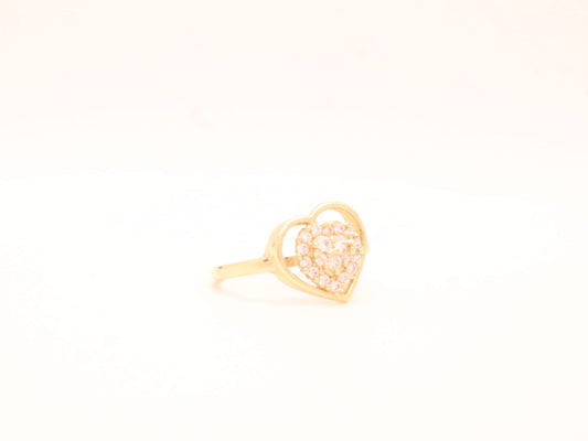 14k Gold Heart Ring