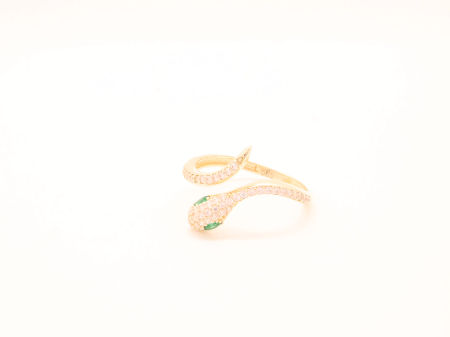 14k Gold Snake Ring